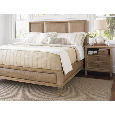 Monterey Sands Upholstered Panel Bed Traditional Beach House, Wooden Cot, Writing Tables, Lexington Home, Contemporary Transitional, Style Bed, Upholstered Panel Bed, Pacific Grove, Bed Dimensions