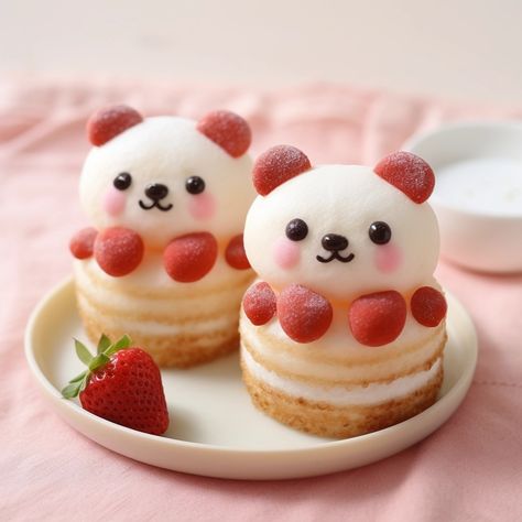 My Images Kawaii Sweets, Cute Bakery, Cute Pizza, Macaron Flavors, Kawaii Dessert, Kawaii Cooking, Cat Ceramic, Bento Recipes, Cute Food Art