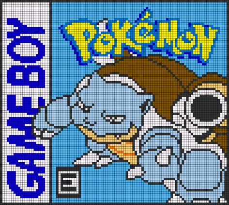 Alpha pattern #135701 | BraceletBook Pokemon Poster Art, Pokemon Tapestry Crochet, Anime Crochet Graph, Pokemon Crochet Tapestry, Pokemon Graphghan, Pokemon Crochet Graphgan, Pokemon Knitting Chart, Cartoon Pixel Art, Nintendo Cross Stitch