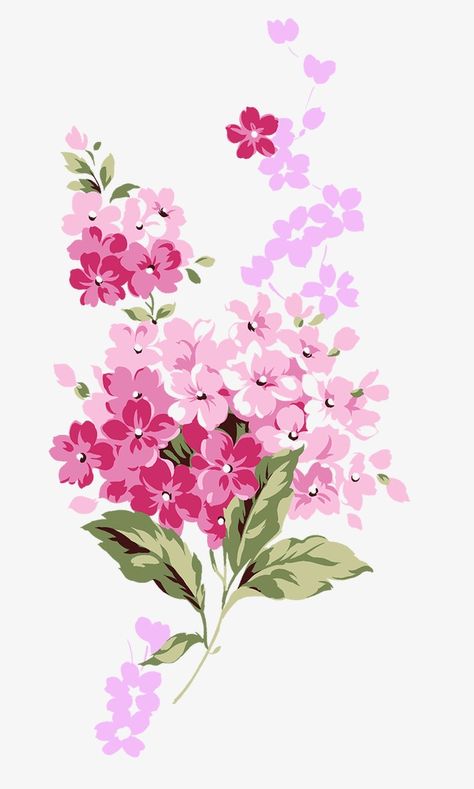 Small Flower Design, Loose Watercolor Paintings, Small Pink Flowers, Saree Painting, 강아지 그림, Loose Watercolor, Watercolor Flower Art, Digital Flowers, Flower Art Painting