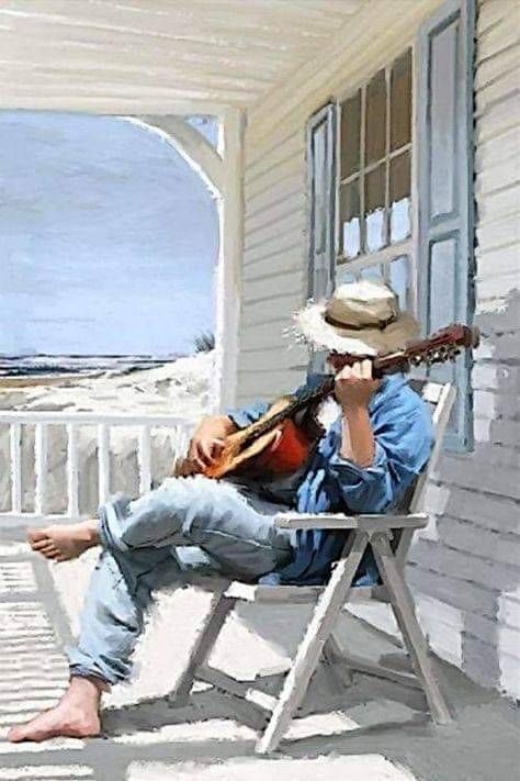 Musician Art, Canvas For Beginners, Musical Art, Guitar Art, Beginner Painting, Diy Canvas, Beach Art, Wall Art Canvas Prints, Figure Painting