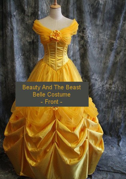 Adult Belle Costume- Disney Beauty & The Beast, this is just beautiful :) Adult Belle Costume, Disney Cosplay Costumes, Princess Belle Costume, Princess Belle Dress, Beauty And The Beast Costume, Belle Cosplay, Beast Costume, Costume Princess, Belle Costume