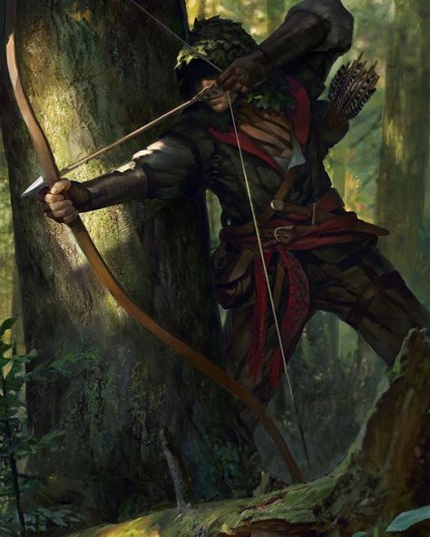 Ranger Dnd Male, Archer Artwork, Scoia Tael, Ranger Dnd, Guerriero Samurai, Archer Characters, Witcher Art, Wilde Westen, Longbow