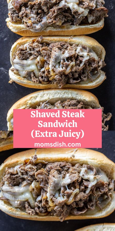 Roast Beef Cheese Steak, Shaved Beef Sandwich Crockpot, Steak And Mushroom Sandwich, Mushroom Steak Sandwich, Crock Pot Shaved Steak, Hoagie Meat Recipes, Shaved Steak Appetizers, Steak Peppers And Onions Sandwich, Shaved Roast Beef Sandwich