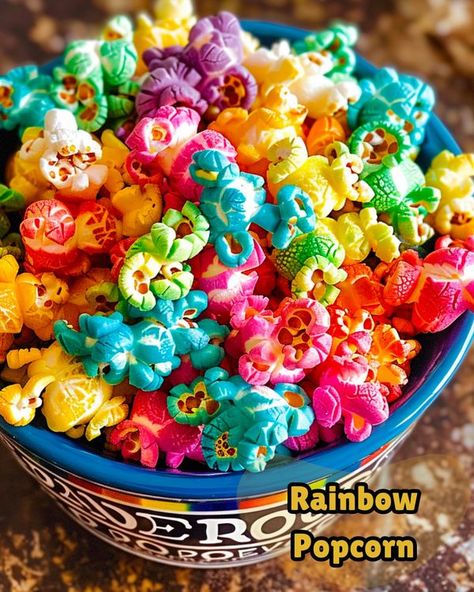 Recipes by Clare Colored Popcorn Recipe, Colorful Popcorn, Galaxy Cupcakes, Rainbow Popcorn, Colored Popcorn, Chocolate Meringue, Peppermint White, Pop Popcorn, Chocolate Company