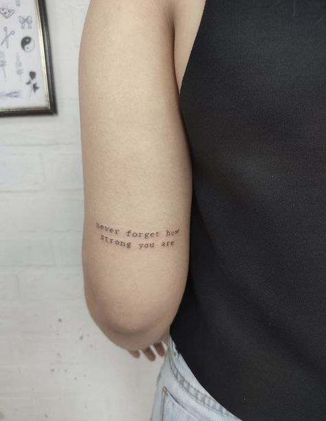 One Sentence Tattoos, Minimalist Phrase Tattoo, Sentences Tattoo Ideas, Tattoo Sentence Woman, Af Tattoo Letter, Sentence For Tattoo, Do It For Yourself Tattoo, Tattoos Sentences, Tattoo Ideas Sentences