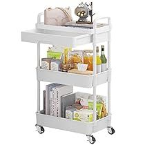 Rolling Utility Cart, Rolling Storage Cart, Storage Trolley, Plastic Shelves, Multifunctional Storage, Utility Cart, Storage Cart, Kitchen Nook, Home Office Organization