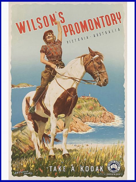 Australia Poster, Wilsons Promontory, Vintage Australia, Posters Australia, Australian Vintage, Australian Travel, Railway Posters, Victoria Australia, Iron Art