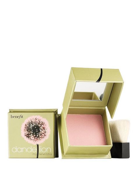 Benefit Dandelion Ballerina Pink Blush & Brightening Face Powder | very.co.uk Benefit Dandelion Blush, Benefit Dandelion, Keep Them Guessing, Dandelion Benefits, Natural Bristle Brush, Blusher Brush, Blush Beauty, Ballerina Pink, First Thing In The Morning