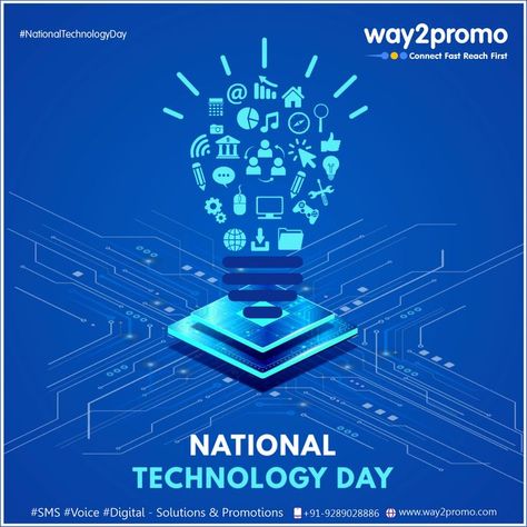 National Technology Day Creative Ads, National Technology Day, World Environment Day Posters, Post Reference, Technology Day, Happy New Week, World Environment Day, Environment Day, Learning Graphic Design