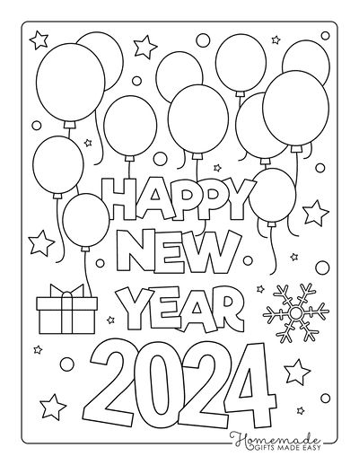 News Years Crafts For Kids, Disney New Year, New Year's Drawings, New Year's Eve Crafts, Kids New Years Eve, New Year Coloring Pages, New Year Art, New Years Activities, Happy New Year Cards