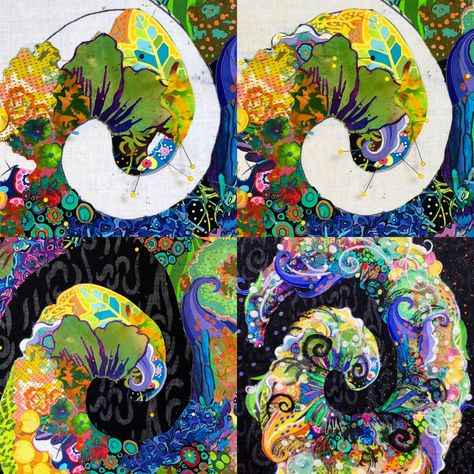 Susan Carlson Collage Quilts, Fabric Art Tutorials, Collage Quilting, Landscape Quilting, Susan Carlson, Laura Heine, Collage Quilts, Layer By Layer, Collage Work