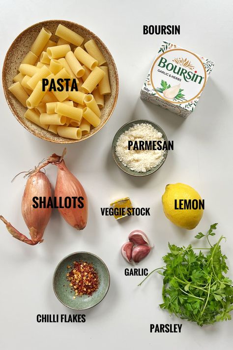 The BEST Lemon Boursin Pasta (One Pan) - Myriad Recipes Summer Dinners Healthy, Aesthetics Hairstyles, Boursin Cheese Pasta, Boursin Pasta Recipe, Pasta Summer, Boursin Pasta, Boursin Cheese Recipes, Boursin Recipes, Lemon Pasta Recipes