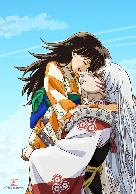 Inuyasha Rin, Amor Inuyasha, Inuyasha Funny, Rin And Sesshomaru, Inuyasha Love, Desenhos Love, Seshomaru Y Rin, Inuyasha And Sesshomaru, Inuyasha Fan Art