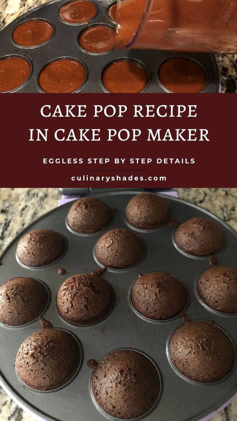 Cake Pop Recipes For Cake Pop Maker, Babycakes Cake Pop Maker, Cake Pop Machine Recipes, Brownie Cake Pops, Cake Pop Maker Recipes, Cake Pops Recipe, Baby Cakes Maker, Babycakes Recipes, Chocolate Cake Pops Recipe