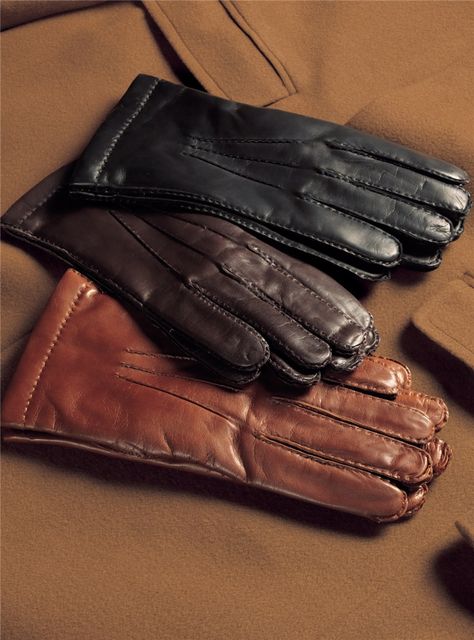 Cashmere Lined Nappa Leather Gloves - The Ben Silver Collection Leather Gloves Aesthetic, Gloves Aesthetic, Ben Silver, Red Leather Boots, Smart Casual Menswear, Fashion Gloves, Gloves Fashion, Mens Gloves, Mens Fall