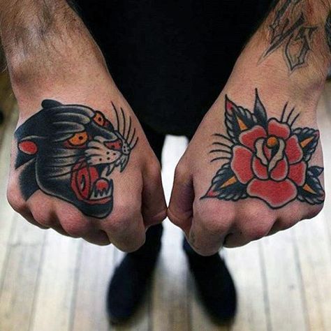 Flower Tattoo Designs For Men, Elaborate Tattoos, Traditional Flower Tattoo, Traditional Snake, Traditional Tattoo Drawings, Traditional Hand Tattoo, Sunflower Tattoo Shoulder, Traditional Tattoo Inspiration, Traditional Tattoo Flowers