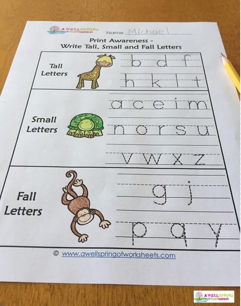 Letters Vs Words, Abc Write The Room Kindergarten, Tall Small And Fall Letters, Language Arts For Kindergarten, Small Group Kindergarten Reading, Tall Letters Short Letters Anchor Chart, Teaching Writing In Kindergarten, Some Letters Are Tall, Language Arts Kindergarten