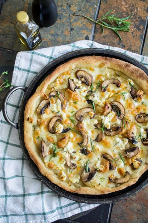 Truffle Oil Recipes, Baked Halibut, Truffle Mushroom, Pizza Bianca, Pretzel Twists, Mushroom Pizza, Quick Vegetarian Meals, Soft Pretzel, Truffle Butter