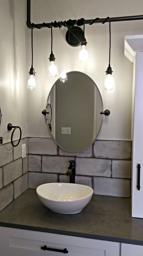 Industrial bathroom design