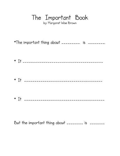 Poetry Lesson from The Important Book by Margaret Wise Brown... (Link complete with corresponding lesson!!) Book Writing Template, The Important Book, Book Gif, Poem Template, Reading Stations, 2nd Grade Writing, Margaret Wise Brown, Kindergarten Lessons, Mentor Texts