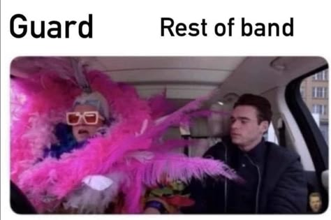 Color Guard Funny, Funny Band Jokes, Color Guard Memes, Band Puns, Color Guard Quotes, Marching Band Jokes, Marching Band Memes, Colour Guard, Musician Humor