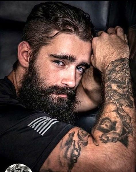 beards, bearded men, tattoos, handsome men Beard And Tattoos, Man With Tattoos, Beards And Tattoos, Handsome Bearded Men, Men Tumblr, Man With A Beard, Alpha Males, Tattooed Men, Great Beards