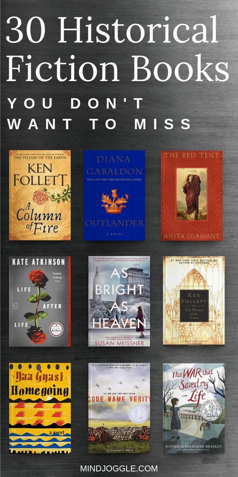 30 Historical Fiction Books You Don't Want to Miss. Must-read historical fiction novels to add to your lifetime reading list. #books #booklist #reading #readingchallenge #2019books #amreading #readinglist Books To Download Free, Atc Coins, Storybook Land, Book Mobile, Best Historical Fiction Books, Fiction Books To Read, Best Historical Fiction, Book Bucket, Books Everyone Should Read