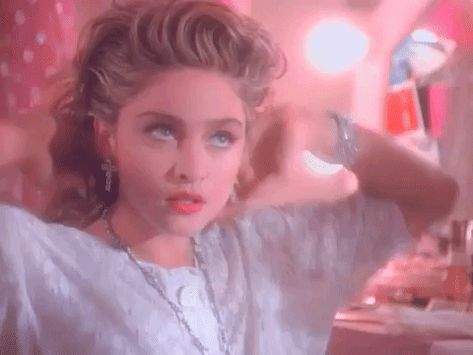 SimplySassy Madonna Material Girl, Mary Lambert, Popular Music Videos, Miss Mosh, Madonna 80s, Icon Gif, Bad Picture, Dancing Gif, Iconic Photos