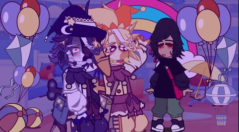 By: Noir Sundrop And Moondrop Gacha Club Outfits, Eclipse Fnaf Gacha Club, Moondrop Gacha Club, Sundrop And Moondrop Gacha Club, Fnaf Sun And Moon Mer Au, Vampire Sun And Moon Fnaf, Gacha Characters, Gacha Stuff, Fnaf Characters