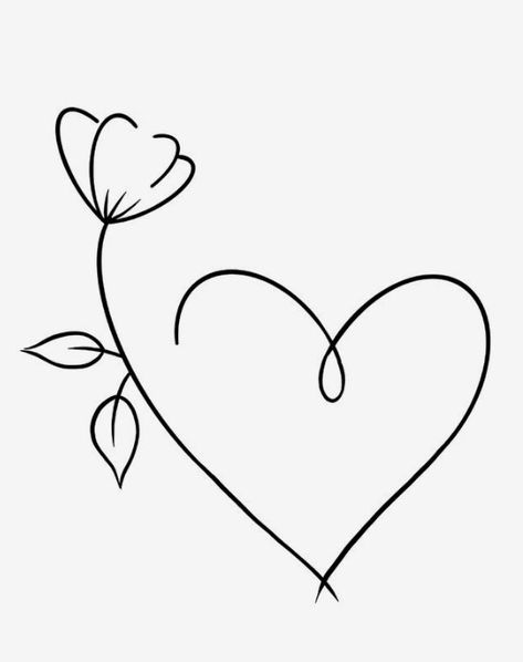 Cute Mothers Day Drawings Easy, Cute Drawings For Mom, Mothers Day Drawings, Mom Drawing, Disney 2025, Rose Shoulder Tattoo, Simple Rose, Heart Drawing, Mom Cards