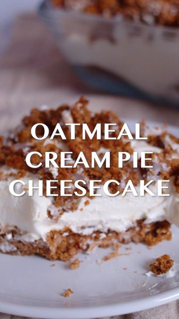 Oatmeal Cream Pie Cheesecake, Oatmeal Cakes, Oatmeal Cream Pie, Cheesecake Layer, Oatmeal Cream Pies, Oatmeal Cake, Cream Pies, Oatmeal Cream, 12 Tomatoes