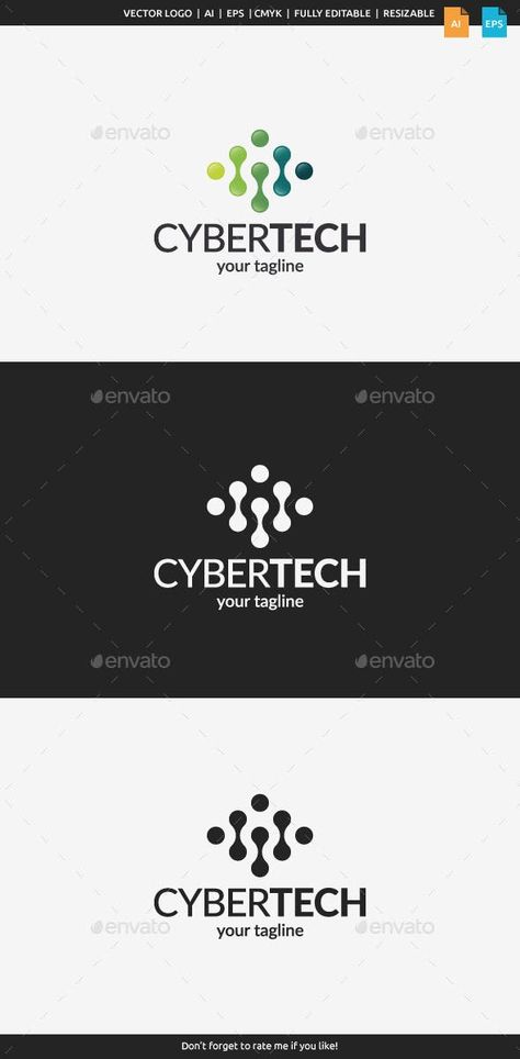 Cyber Tech Logo Template — Vector EPS #software #programming Stefan Sagmeister, Peter Saville, Developer Logo, Tech Logo, Vintage Poster Design, Movie Posters Design, Abstract Logo, Graphic Design Software, Technology Logo