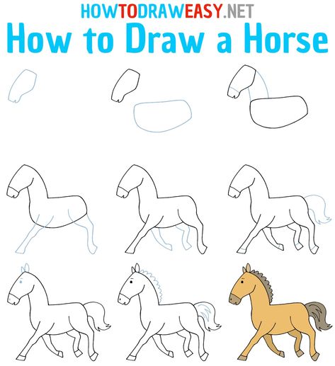 How to Draw a Horse Step by Step #Horse #HorseDrawing #HowtoDrawaHorse #DrawingTutorial #Aesthetic #StepbyStepHorseDrawing #Artwork #Sketch #HorseSketch #RunningHorse Horse Step By Step Drawing, Drawing Horses Step By Step, Draw Horse Easy, How To Draw Horses Step By Step, How To Draw A Horse Face Step By Step, How To Draw A Horse Step By Step, Horse Sketch Easy How To Draw, Horse Drawing Easy, How To Draw A Horse