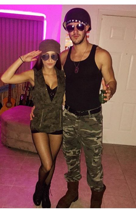 camo costume Couple Army Costume, Army Girl Halloween, Army Girl Halloween Costume, Camo Costume, Army Halloween Costumes, Army Costume, Cute Couples Costumes, Prom Costume, Diy Costumes Women