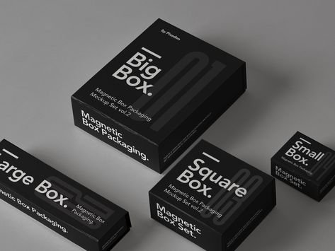 Black Box Design Packaging Ideas, Software Box Design, 3d Box Design, Product Box Design Packaging, Black Packaging Box Design, Black On Black Packaging, Industrial Packaging Design, Black Box Packaging Design, Glove Packaging