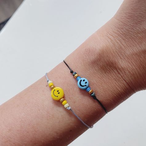 Smiley bracelet Smiley Bracelet, Abba, Delicate Bracelet, Arm Band, Smiley, Bracelet, Beads, Quick Saves