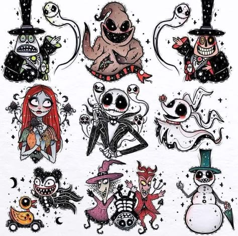 Jack Skellington Tattoo, Tim Burton Tattoo, Nightmare Before Christmas Drawings, Nightmare Before Christmas Characters, Nightmare Before Christmas Tattoo, Tim Burton Style, Christmas Tattoo, Tim Burton Art, Sally Nightmare Before Christmas