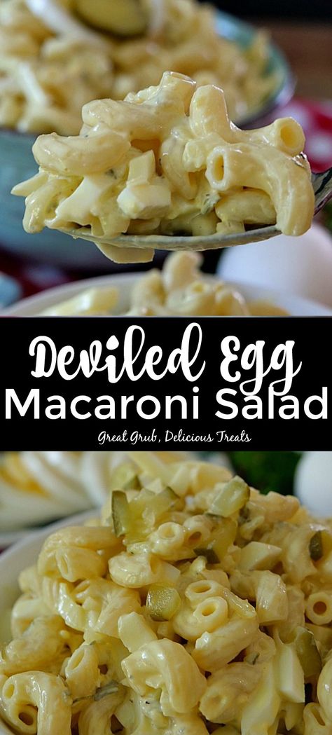 Deviled Egg Macaroni Salad, Egg Macaroni Salad, Homemade Macaroni Salad, Pasta And Veggies, Deviled Egg Salad, Easy Macaroni Salad, Best Macaroni Salad, Pastas Recipes, Easy Macaroni