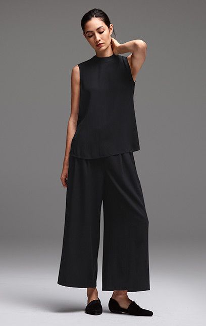 Eileen Fisher Capsule Wardrobe, Eileen Fisher Style, Eileen Fisher, Fashion Over 50, 가을 패션, Elegant Outfit, Work Fashion, Minimal Fashion, Minimalist Fashion