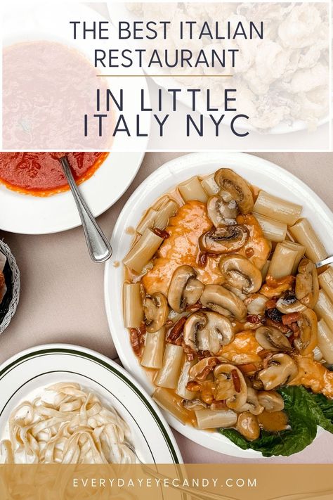 Best Italian Food In Nyc, New York Little Italy, Food New York, Little Italy Nyc, Little Italy New York, Restaurants Nyc, Best Italian Food, Visiting New York City, Italy Restaurant