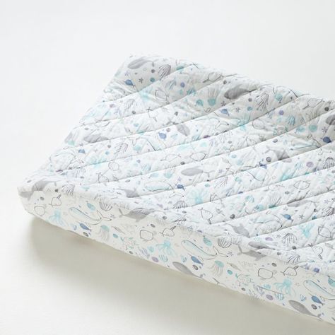 Ocean Crib Bedding, Beachy Nursery, Sea Themed Nursery, Sea Nursery Theme, Turtle Nursery, Ocean Themed Nursery, Baby Changing Pad Cover, Sea Nursery, Ocean Nursery