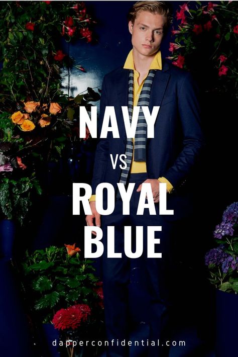 Patterns and colors change with the season, hems lengthen or shorten, and silhouettes widen or go thinner, but throughout every trend, there’s always one notion with some degree of truth: Whether it's royal or navy, you can’t ever go wrong with blue. #mensstyle #fashion #royalblue #navy Men's Workwear Fashion, Royal Blue Suit, Blue Suit Men, Streetwear For Men, Mens Fashion Work, Man Dressing Style, Mens Fashion Photography, Mens Fashion Urban, Mens Fashion Fall