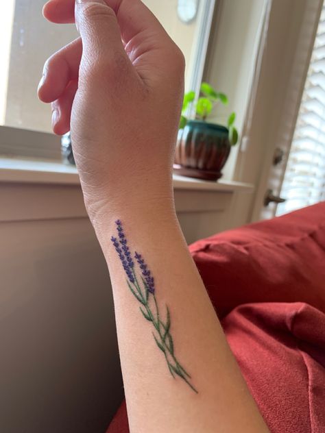 Lavender Chest Tattoo, Lavender Menace Tattoo, Lavender Menace, Tattoos 2023, Jewish Cemetery, Tattoos Inspo, Lavender Tattoo, Bouquet Tattoo, Lavender Bouquet