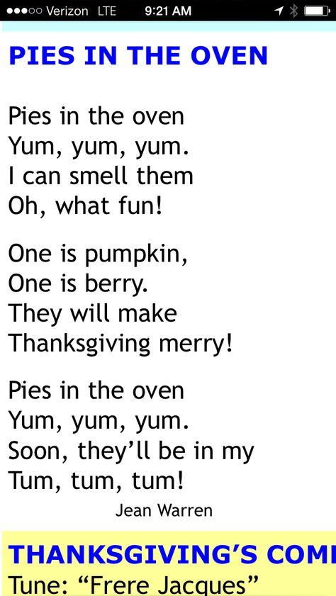 Pie song Fall Preschool Songs Circle Time, Preschool Songs About Fall, Harvest Songs Preschool, Pumpkin Pie Songs Preschool, Thanksgiving Song For Preschoolers, Christmas Nursery Rhymes, Thanksgiving Curriculum, Songs Preschool, Christmas Nursery