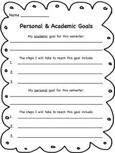 Middle School Student Goal Setting Worksheet                                                                                                                                                      More Activities For High School Students, Activities For High School, Smart Goals Worksheet, Goal Setting For Students, Middle School Counseling, School Goals, Goals Worksheet, Academic Goals, Writing Goals