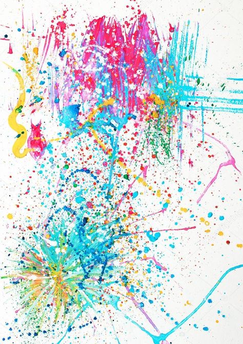 Baby Artwork, Splatter Art, Paint Splatter, Birthday Ideas, Abstract Painting, Pastel, Stock Photos, Paint, Birthday