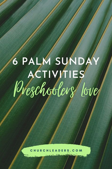 Here are a set of activities especially designed for preschoolers for Palm Sunday. #palmsunday #eastersunday #easter #easterforkids Hosanna Preschool Craft, Palm Sunday Object Lesson Kids Church, Palm Sunday Toddler Craft, Palm Sunday Craft Ideas For Kids, Palm Branch Craft Preschool, Palm Sunday Games For Preschoolers, Toddler Palm Sunday Craft, Palm Sunday Craft Preschool, Palm Sunday Snacks For Kids