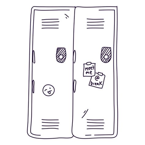 School locker doodle #AD , #Paid, #Paid, #doodle, #locker, #School Locker Illustration, Locker Drawing, Locker Tattoo, Quinn Xcii, High School Lockers, Mood Tracking, Grease Musical, Locker Designs, Doodle Png