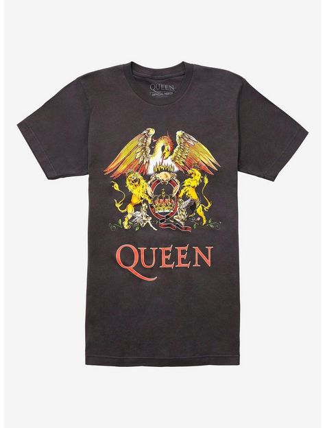 Queen Logo, Crest Logo, Queen Tshirt, Queen Shirts, Music Tees, Queen Band, Band T Shirts, Logo T Shirt, Black Shorts